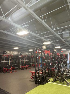 Weight lifting area