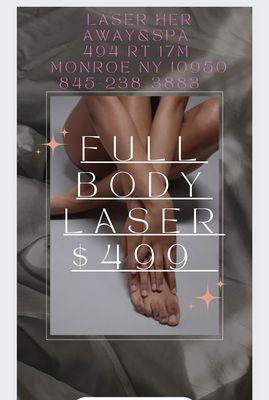 Special Discount $499 full body laser!