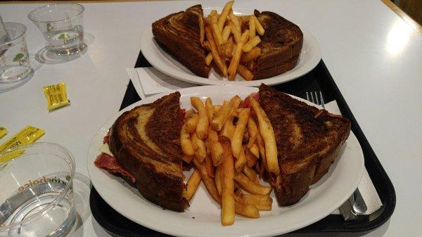 Tasty Rueben and fries.  $8.00 each.  Wow!