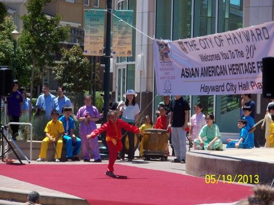 Martial Arts Demonstration on "the main stage"