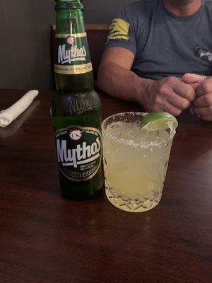 Margarita and beer