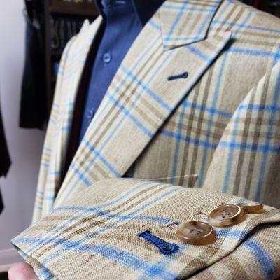 Holland and Sherry silk&linen&wool sport jacket