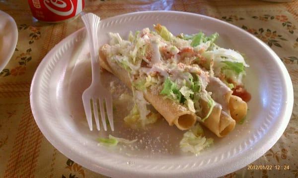 FLAUTAS 3 FOR $2.25