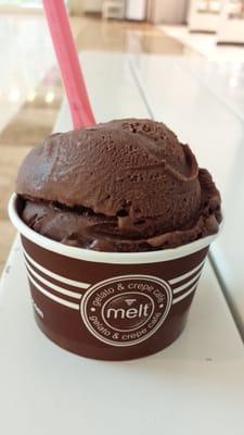 single scoop - double dutch chocolate gelato!! - my favorite :D