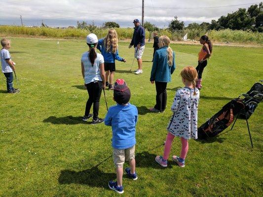 Kids golf clinic every Wednesday