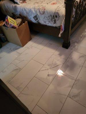 Tile floors