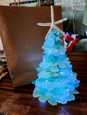 The Sea Glass Tree I made Sat 1/20. I can't wait for the next workshop!!