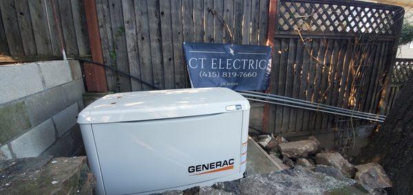 10 KW backup generator installation