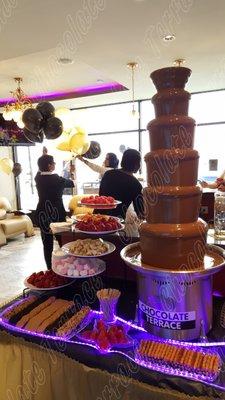 Any party with Chocolate Terrace fondue fountain is perfect!