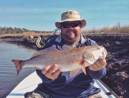 Big redfish caught in St. Augustine.