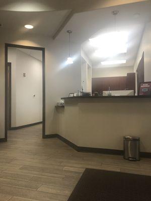 Front desk area