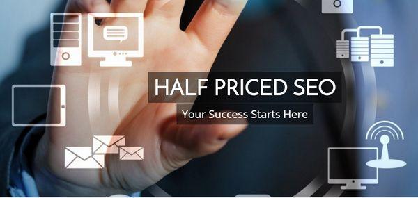 Half Priced SEO, save money on your small business SEO services.