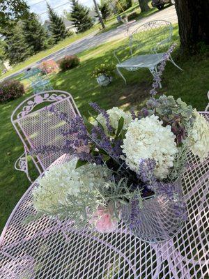 Flowers on table