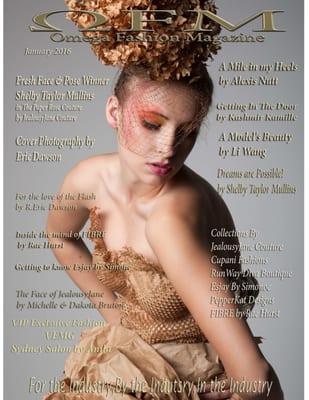 The Face of EBM Shelby Taylor Mullins, Actress,Model, Mentor. On the Cover of Our Sister magazine Omega Fashion