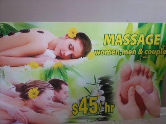 special deep tissue massage $45/hr value $70