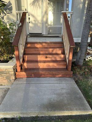 New stairs installed