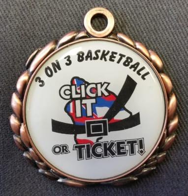 Custom Medal - HI-PAL Click it or Ticket