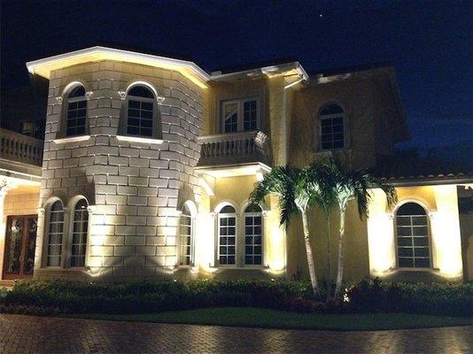 Exterior Landscape Lighting in Palm Beach county FL