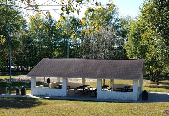 shelter and beach volleyball