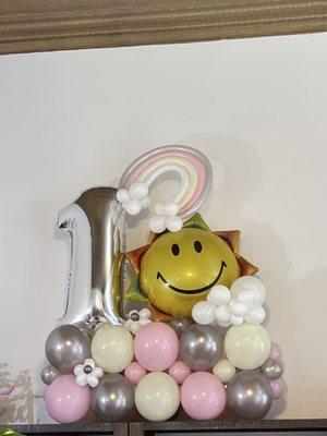 Balloon Marquee for 1st Birthday