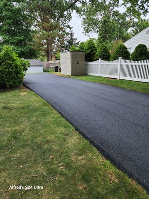 Finished driveway.