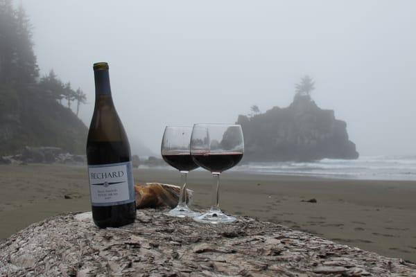 Wine on the beach