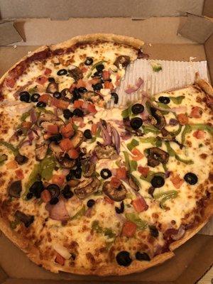 Vegetarian thin crust