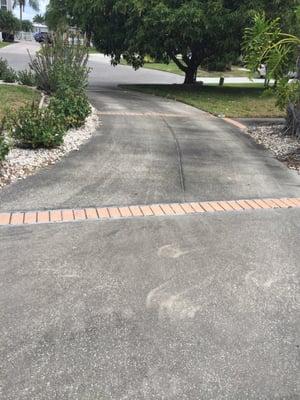 A driveway not cleaned for 3 years. Look at finished product.