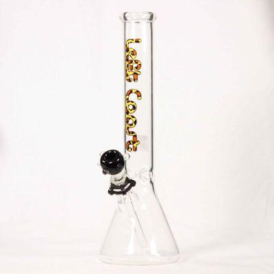 Left Coast - Water Pipe Bong Beaker Leopard 5mm / Height 16" For Sale