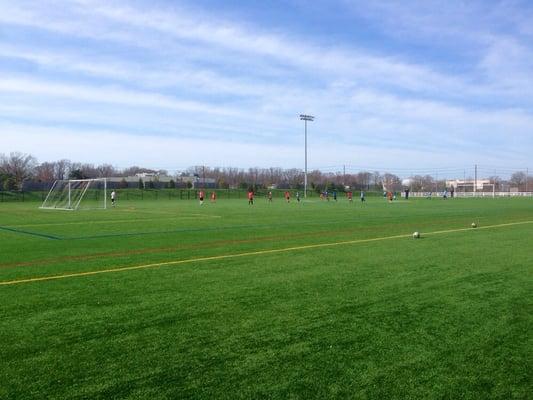 Soccer and baseball fields