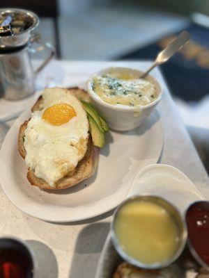 So good; egg and avocado toast