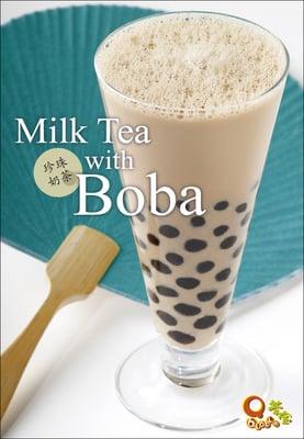 Bubble tea with boba