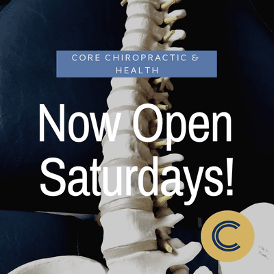 Saturday hours now available by appointment!