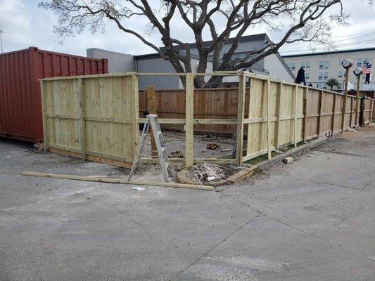 Fence repairs