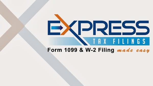 Express Tax Filings Banner - E-File tax return form 1099 and w-2