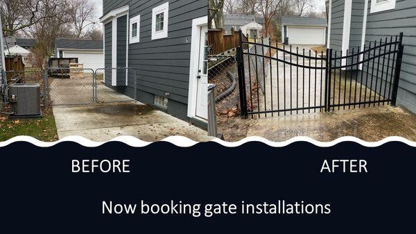 Call today to book a gate upgrade!