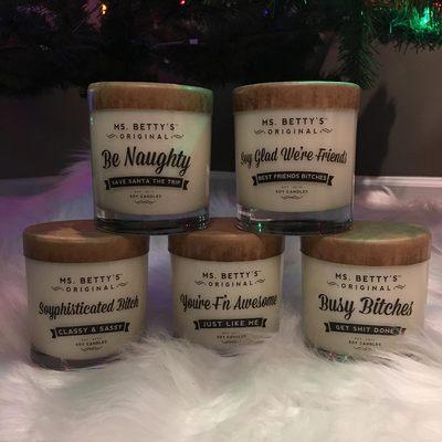 Ms Betty's candles make fun gifts