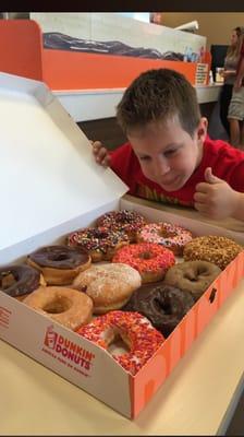 Zacky about to devour a dozen!!