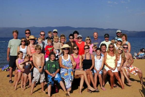 The Gang at Pinnacle working hard at The Beach