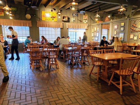 Dining Area at Cracker Barrel Cross Lanes