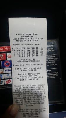 You can play the lotto at the pump!