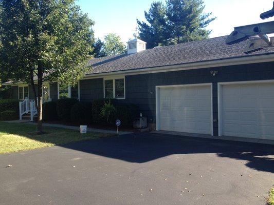 Gun Metal was the excellent color of choice on this charming ranch.