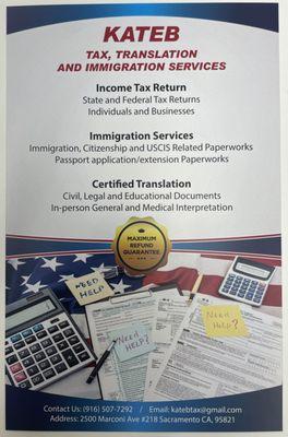 Kateb Tax Translation & Immigration Services