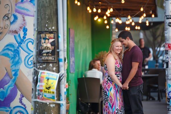 The best part of engagement photos is making sure your personality shines through.