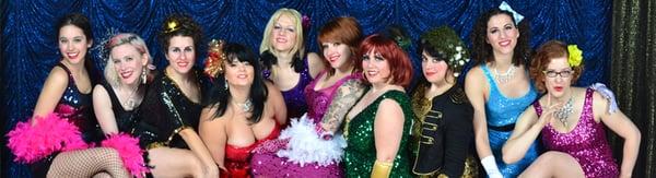 Rogue Burlesque troupe photo from 2011