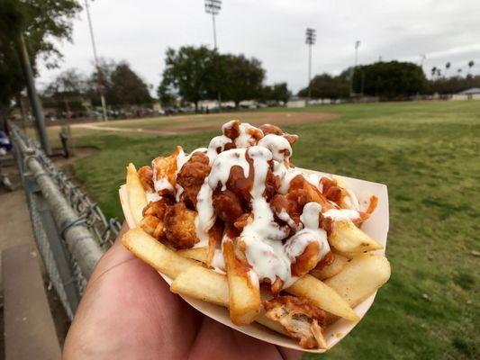 Memorial Park Snack bar's world famous Buffalo Chicken Fries...