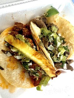 Al pastor & Carne Asada Taco