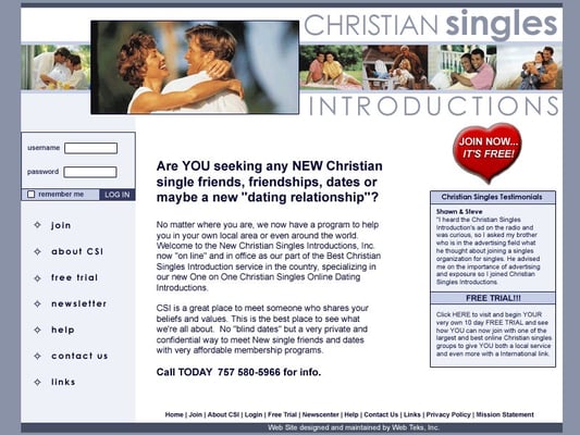 Christian Singles Introductions