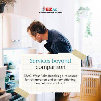 EZAC, West Palm Beach's go-to source for refrigeration and air conditioning, can help you cool off!