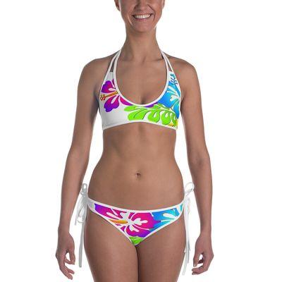 Colorful Hibiscus Bikini